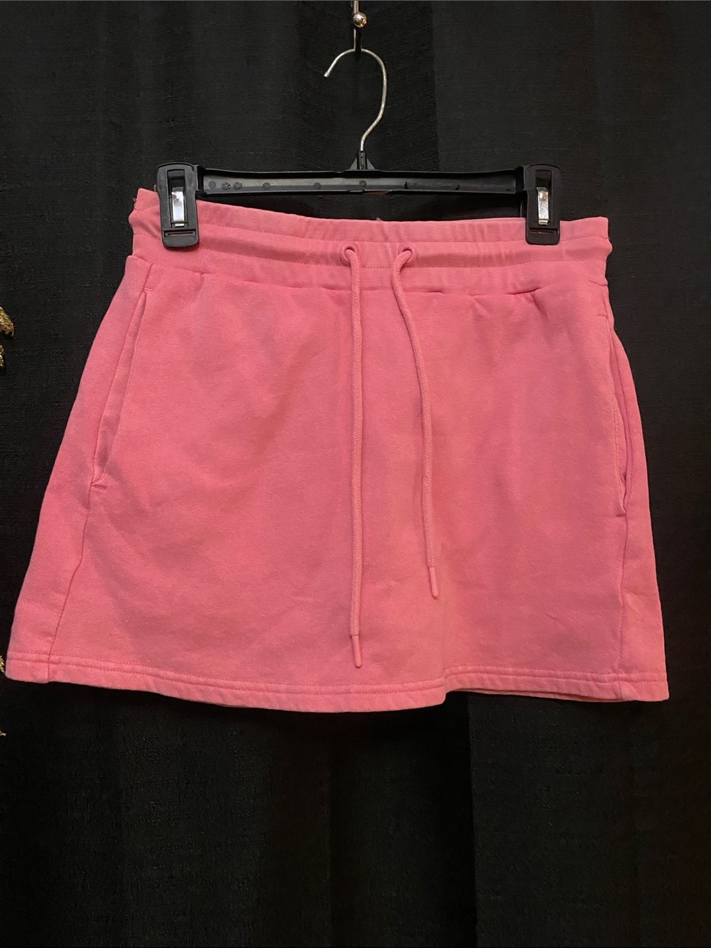 Mono B SZ S Pink Cloth Casual Skirt with Drawstring Detail And Pockets